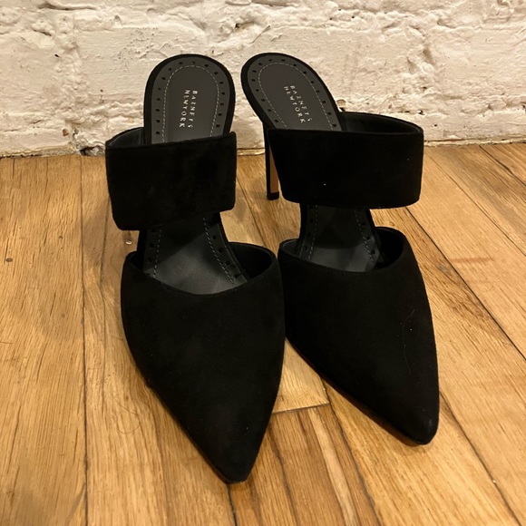 Barneys New York Shoes - Never worn!!! Barneys NY Black Suede Heels!
